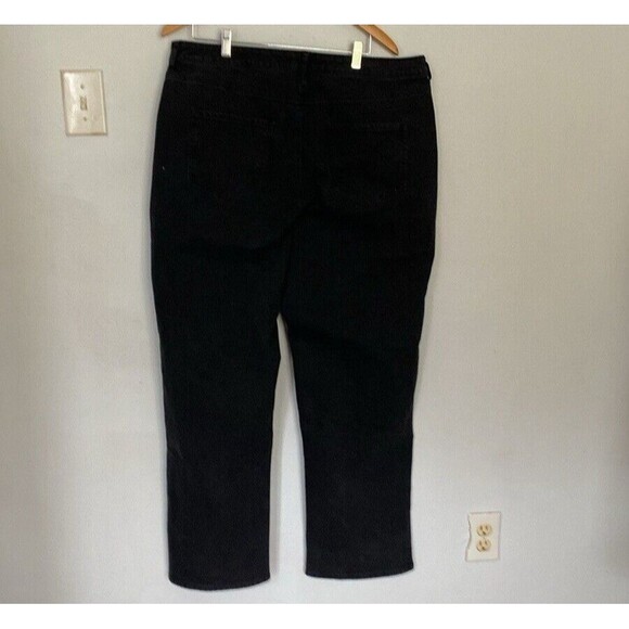 Fashion SuperNova Jean Womens 20 Side‎ Split Black Y2K Denim Straight Leg - Picture 5 of 13